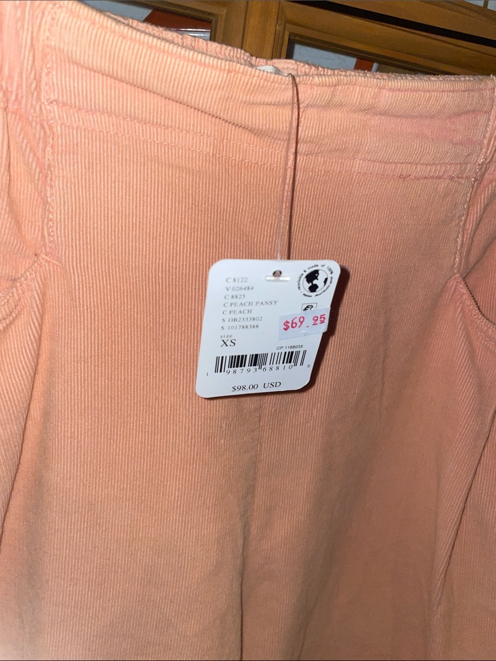 Free people Nice Cord Choice Jeans Barrel Pull On Oversized NWT - Picture 9 of 9